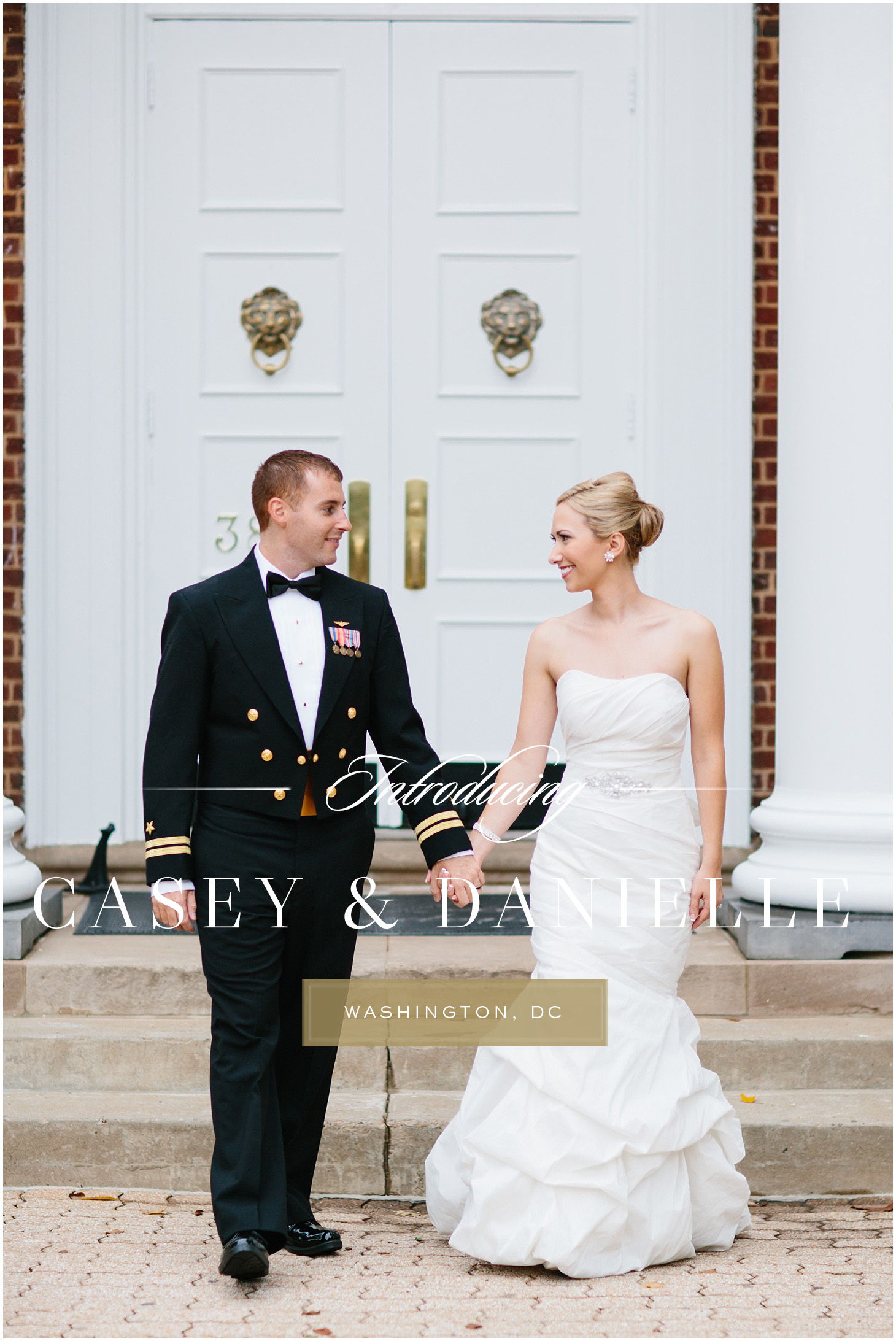 Elegant Navy & White Military Wedding in Georgetown by Sarah Bradshaw Photography