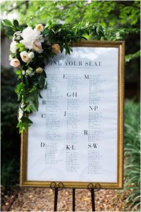 Literary Seating Chart | Photos by Sarah Bradshaw Photography