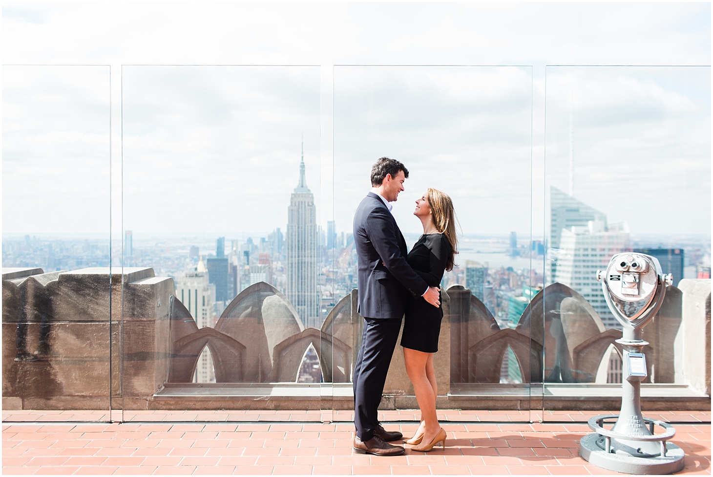 Top of the Rock Engagement Session | Springtime Engagement Session in New York City | Sarah Bradshaw Photography
