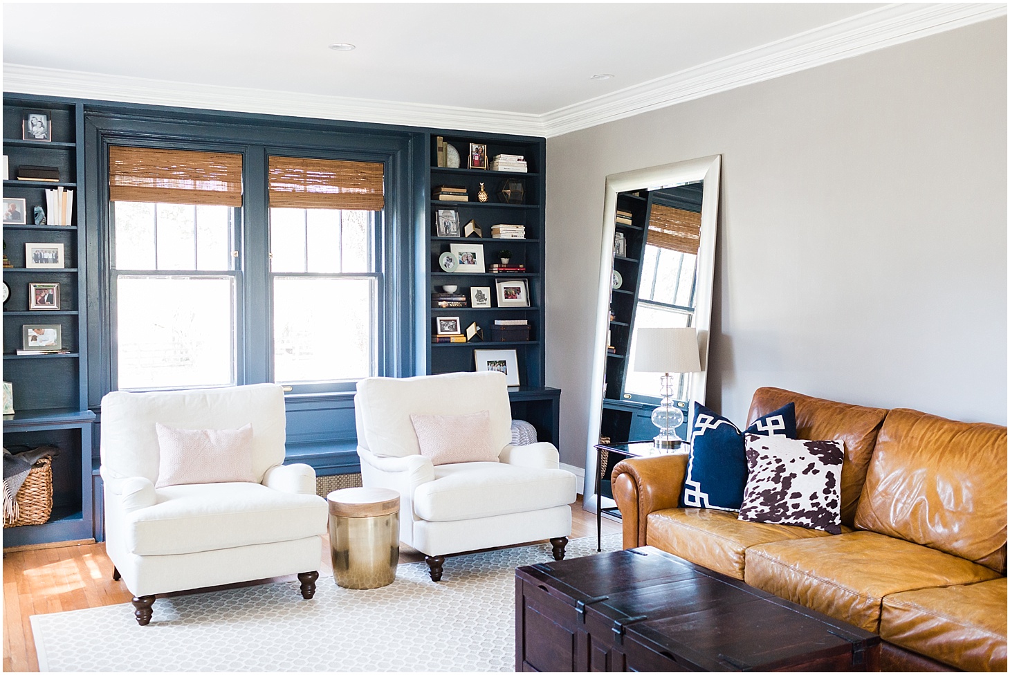 Classic Living Room Inspiration | Brick Colonial Revival Home Tour in Richmond, VA | Sarah Bradshaw Photography