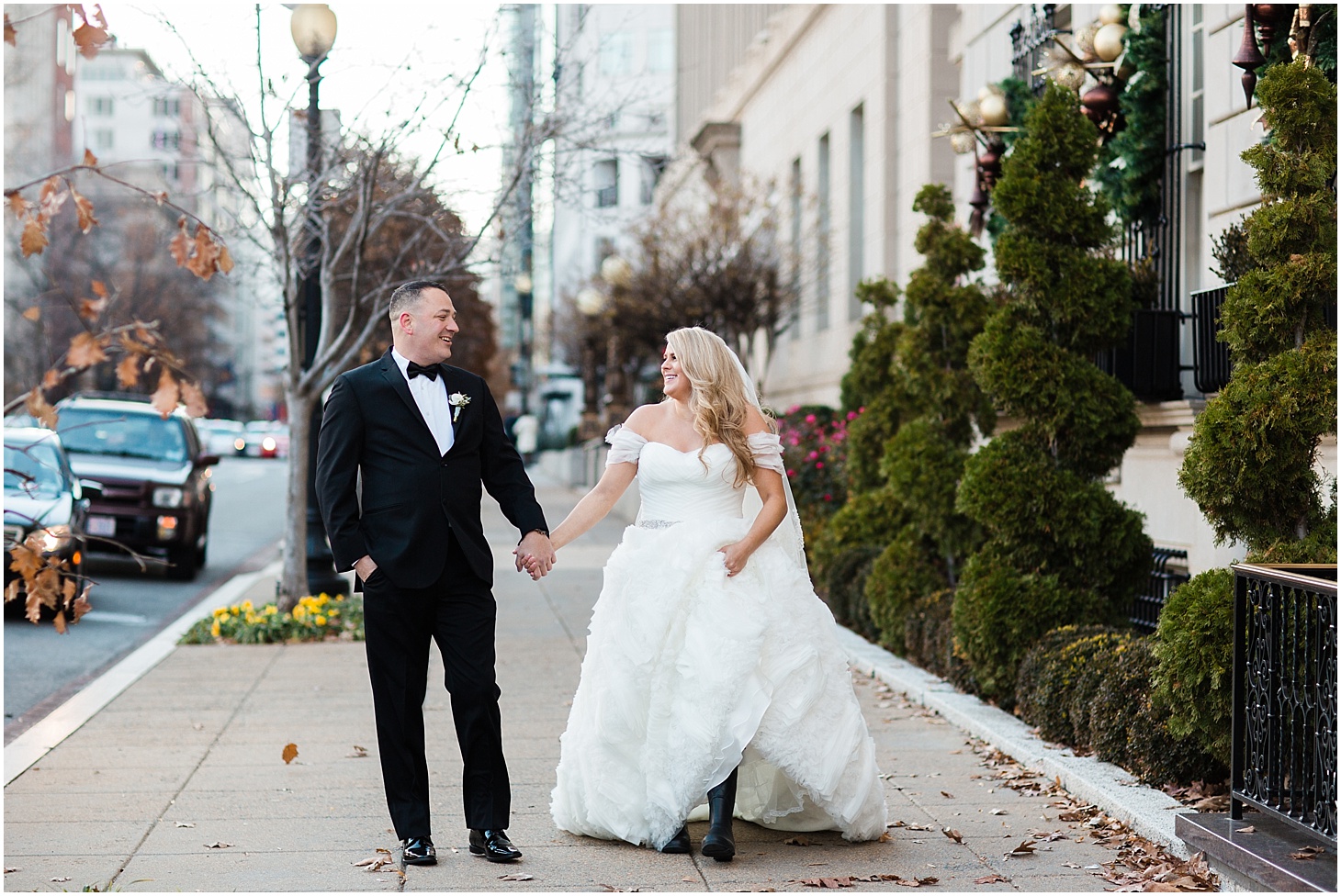 Wedding Portraits at the Army and Navy Club | Luxe Winter Wedding in Washington, DC | Sarah Bradshaw Photography | Washington DC Wedding Photographer