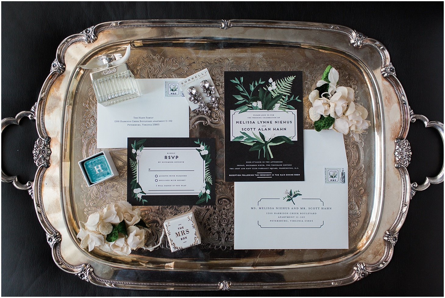 Minted Wedding Invitation Suite | Luxe Winter Wedding at the Army and Navy Club | Sarah Bradshaw Photography | Washington DC Wedding Photographer