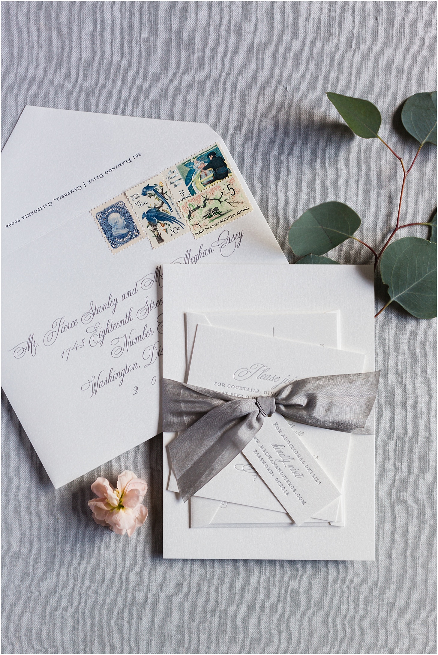Aerialist Press Invitation Suite | French-Inspired Garden Wedding at Dumbarton House in Georgetown | Sarah Bradshaw Photography | DC Wedding Photographer