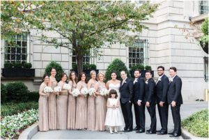 Wedding Party at the Hay-Adams Hotel | Winter Brunch Wedding at Hay-Adams Hotel in DC | Sarah Bradshaw Photography