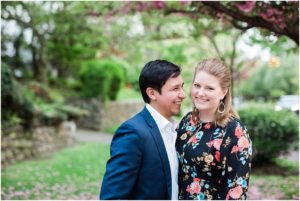 Afternoon Engagement Portraits in NYC, Springtime Engagement in Queens NYC, Sarah Bradshaw Photography
