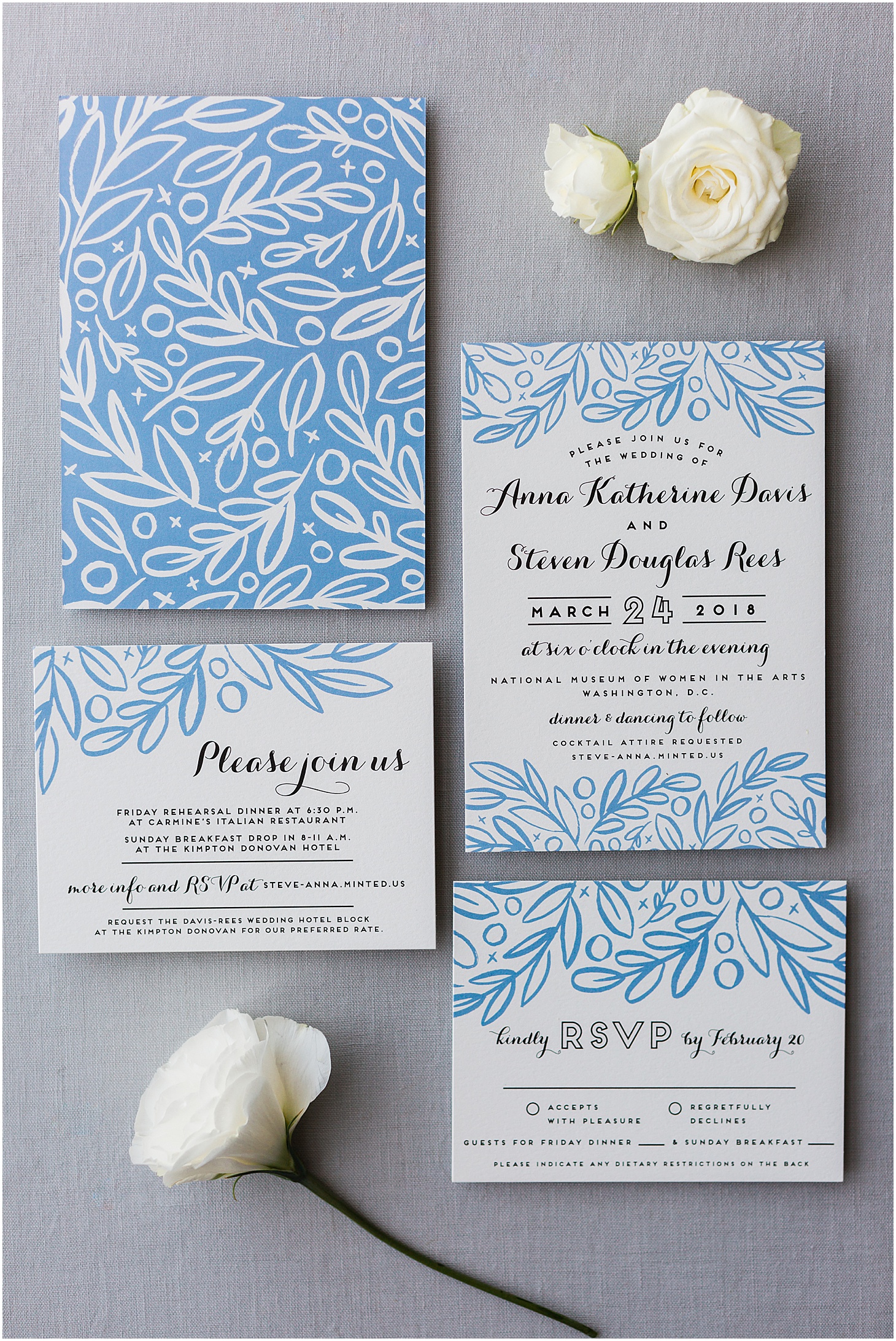 Blue Minted Wedding Suite, Dusty Blue and Pink Jewish Wedding at Women in the Arts, Sarah Bradshaw Photography, DC Wedding Photographer 