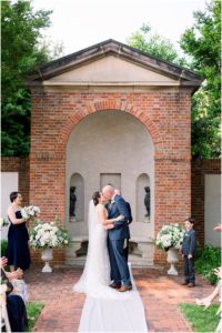 Spring Garden Wedding Ceremony, Romantic Spring Wedding at Dumbarton House Gardens, Sarah Bradshaw Photography, DC Wedding Photographer