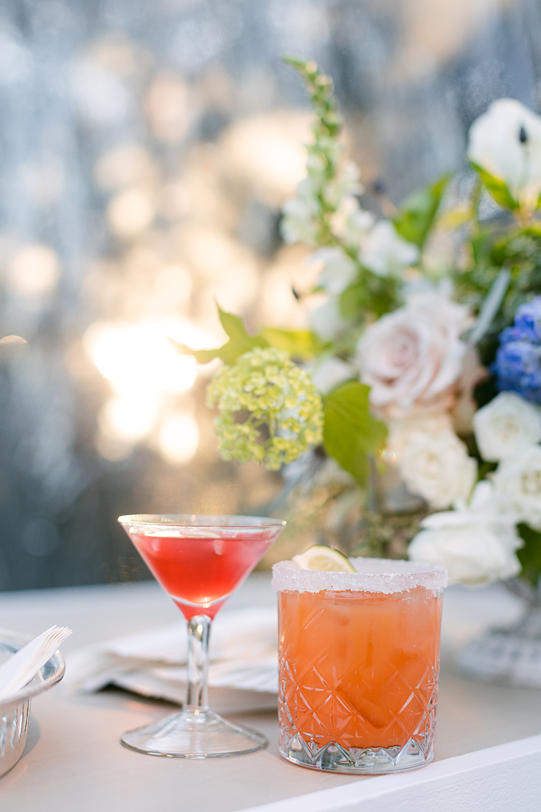 colorful signature cocktails. Classic timeless winter wedding, woodlawn manor, alexandria va. Sarah bradshaw photography